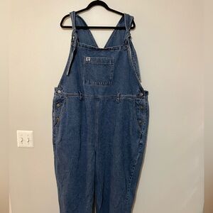 Lucy & Yak Blue Denim Easton Dungarees Overalls UK26